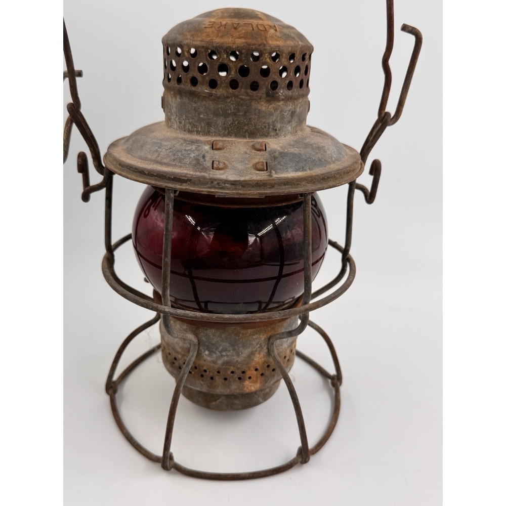 Railroad‎ Lantern Red Globe New York Central System Antique Adlake Kero Kerosene